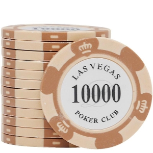 Fichas de póquer Las Vegas valor 10000 - Lote 10 unidades